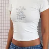 Motel Rocks Basic Tops | Printed Tops-Sutin Tee in White with See You Next Tuesday Slogan WhitewithSeeYouNextTuesdaySlogan