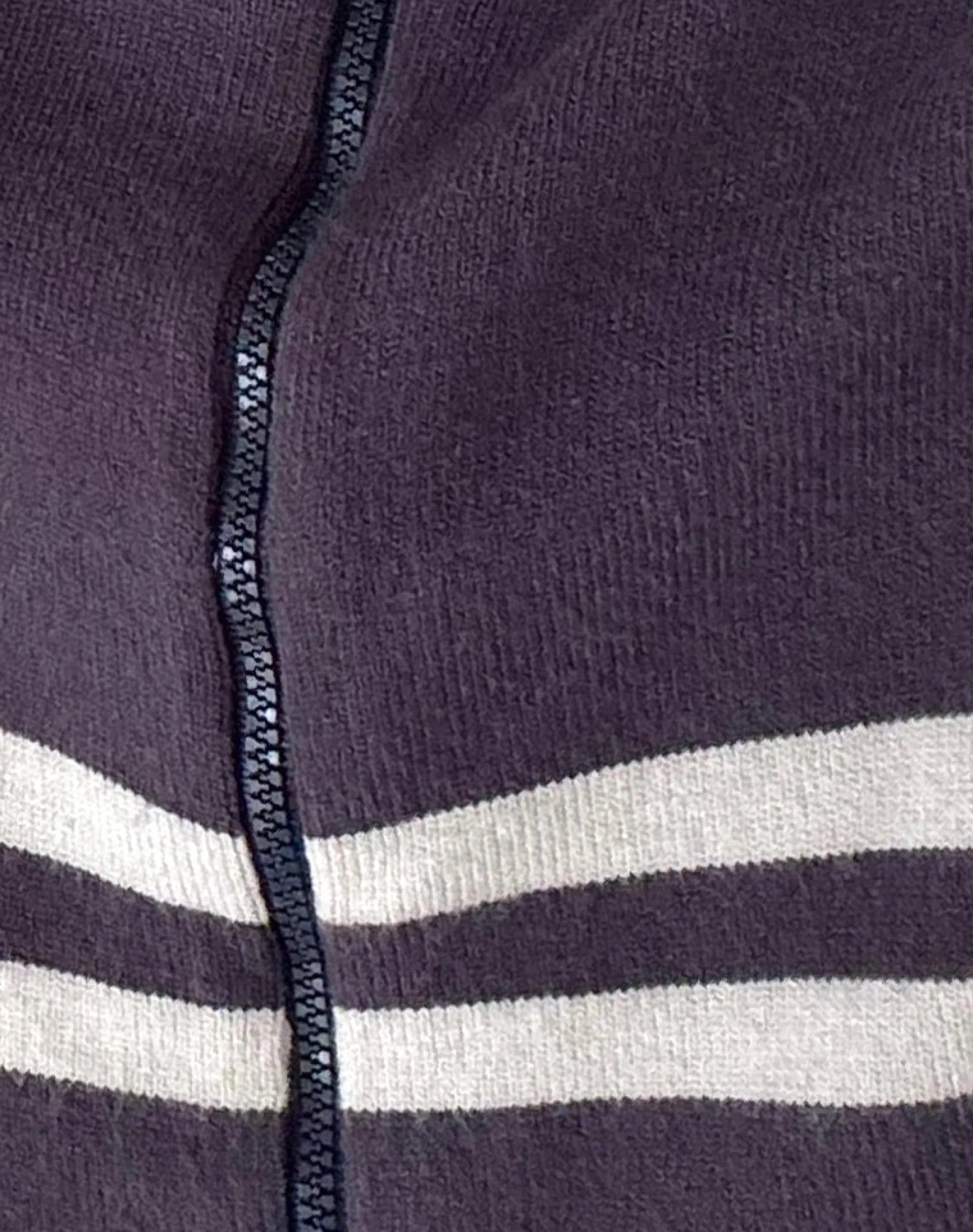 Motel Rocks Jackets-Talisa Sporty Zip Through Jacket In Charcoal with Light Grey Stripes CharcoalwithLightGreyStripes