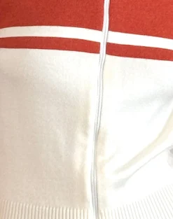 Motel Rocks Jackets-Talya Jacket in Panel Red with White PanelRedwithWhite