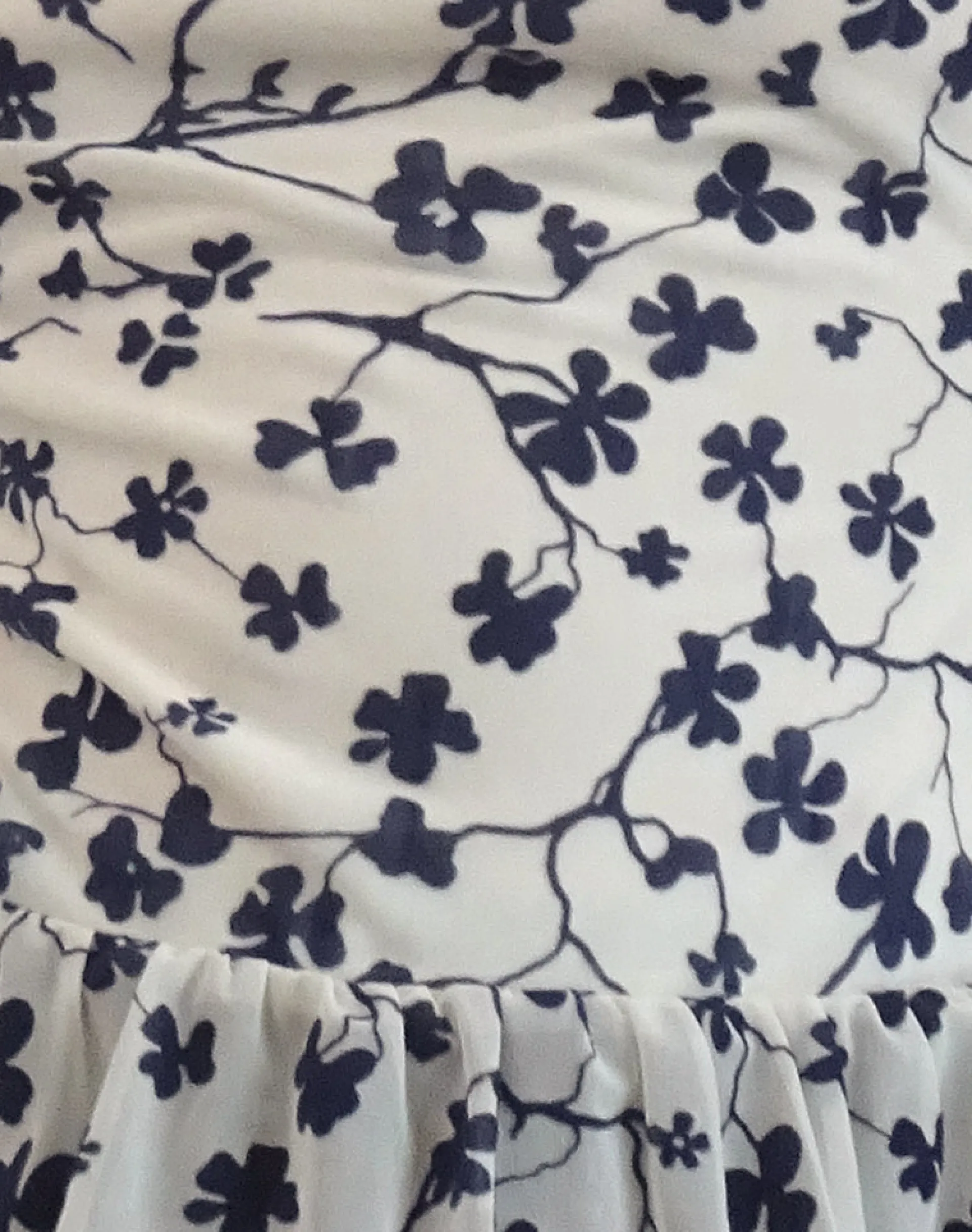 Motel Rocks Printed Tops | Strappy Tops-Tarkam Top in Grunge Floral Flock Cream