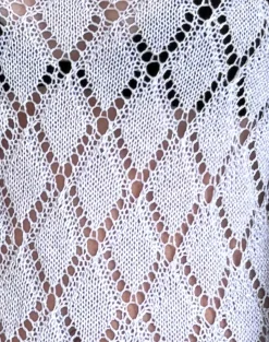 Motel Rocks Jumpers | Long Sleeve Tops-Tate Jumper in Metallic Knit Silver