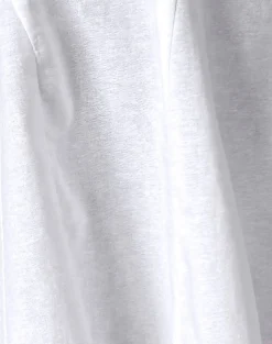 Motel Rocks Midi Skirts-Tausi Pleated Midi Skirt in Off White Linen