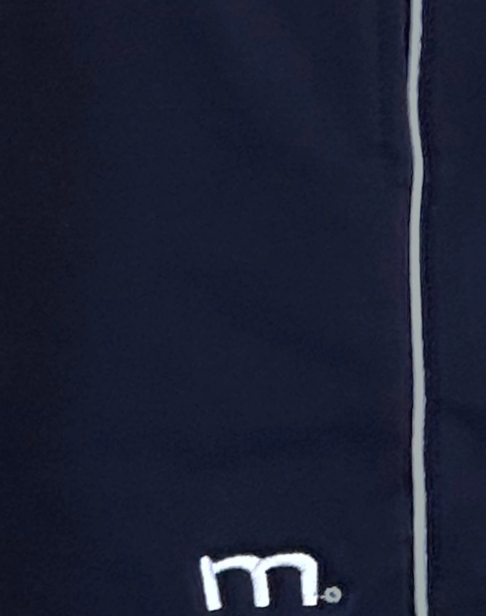 Motel Rocks Loungewear-Thera Short in Navy with White Piping with M Emb NavywithWhitePipingwithMEmb