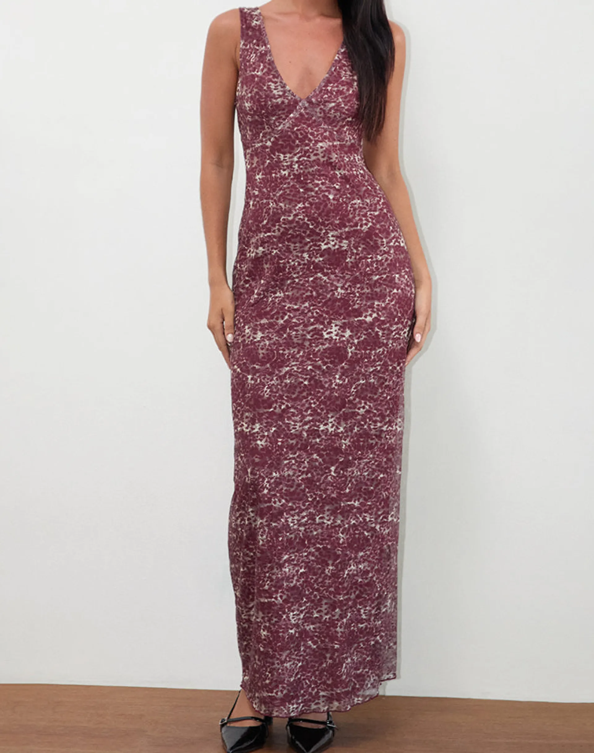 Motel Rocks Printed Dresses | Maxi Dresses-Vatika Maxi Dress in Abstract Leo Spot
