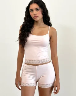 Motel Rocks Loungewear | Co-Ords-Vikha Vest Top in Soft Jersey Pink SoftJerseyPink