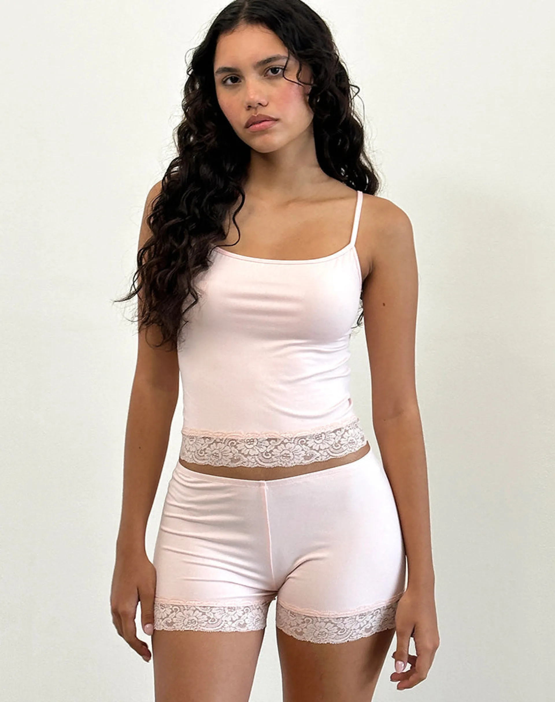 Motel Rocks Loungewear | Co-Ords-Vikha Vest Top in Soft Jersey Pink SoftJerseyPink