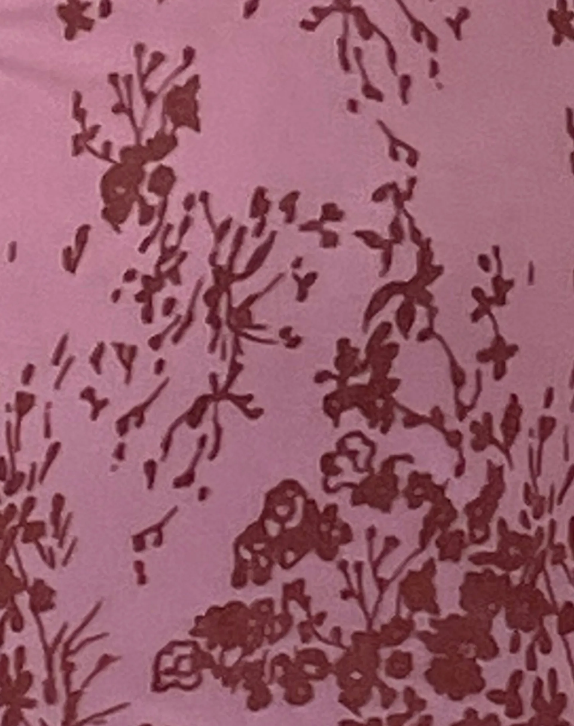 Motel Rocks Day Dresses-Vilinia Midi Dress in Abstract Botanic Mauve AbstractBotanicMauve