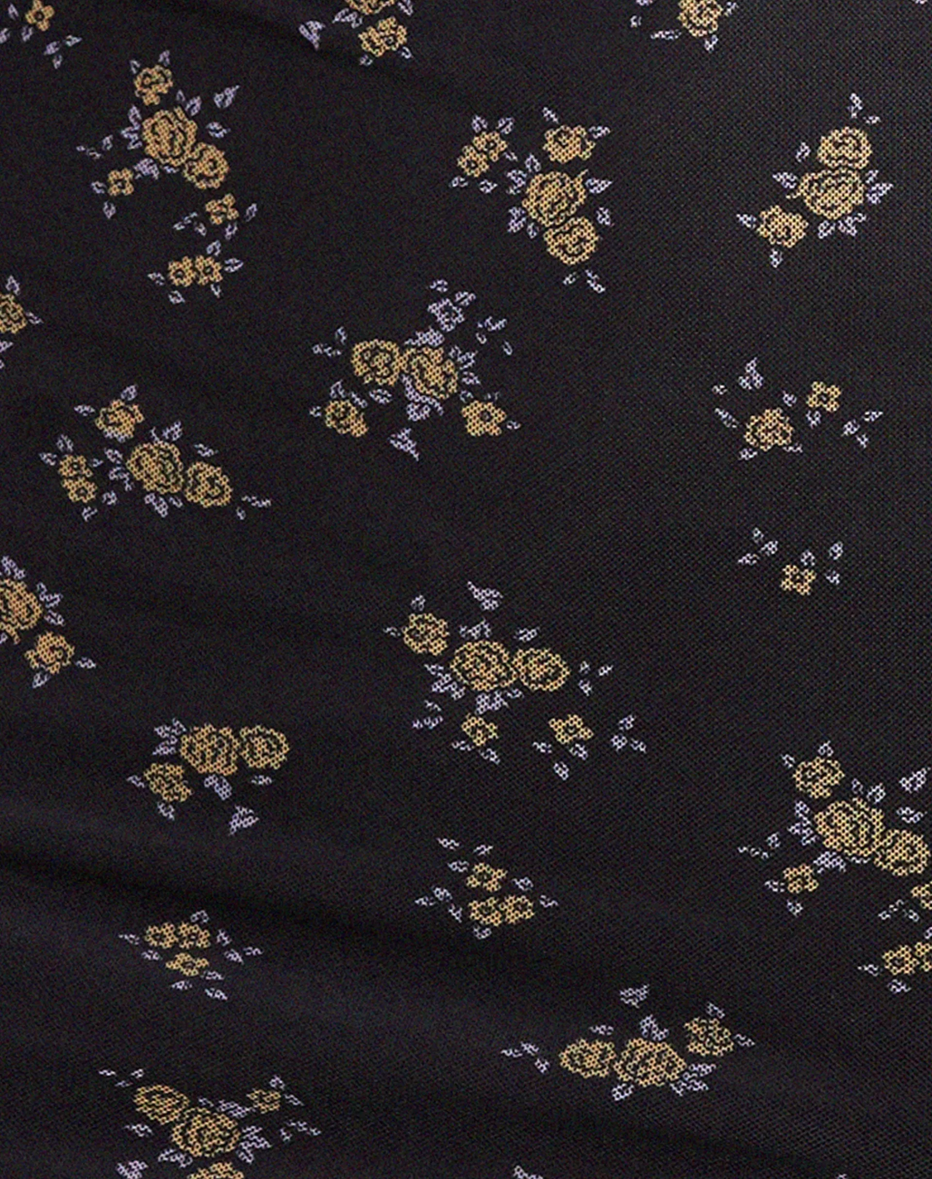 Motel Rocks Printed Dresses | Long Sleeve Dresses-Wilem Long Sleeve Dress in Femme Floral Black and Gold FemmeFloralBlackandGold