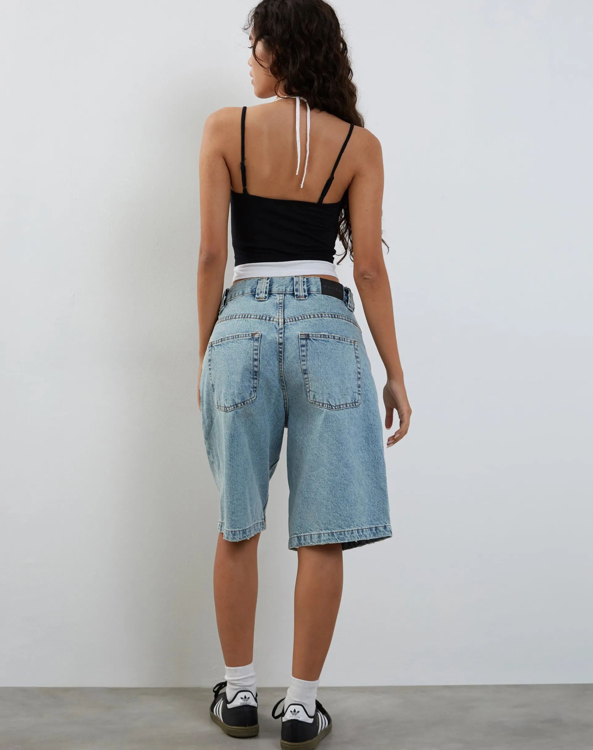 Motel Rocks Basic Tops | Vest Tops-Willia Two Toned Vest Top in Black and White