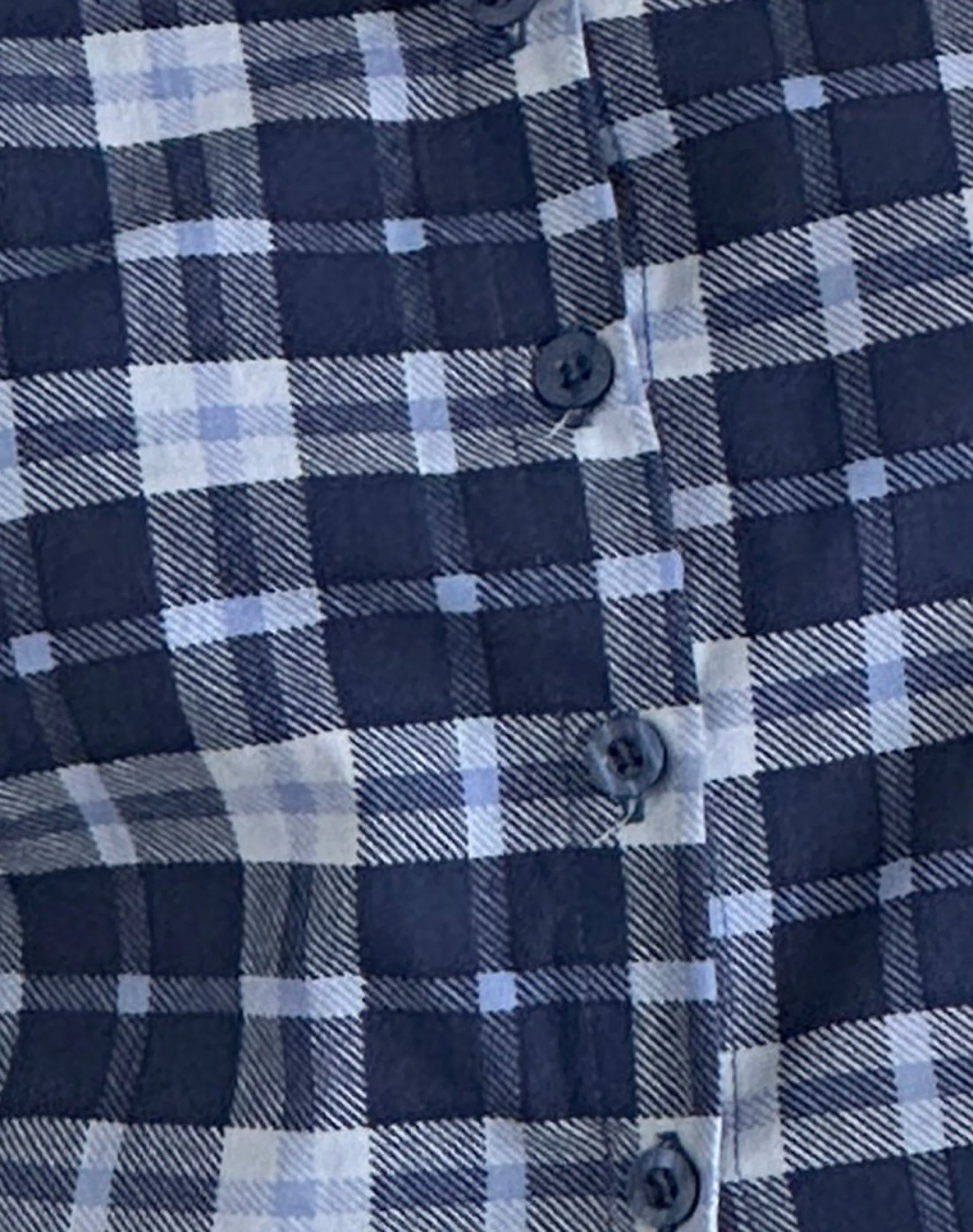 Motel Rocks Tailoring | Shirts And Blouses-Wilman Shirt in Tartan Dark Blue