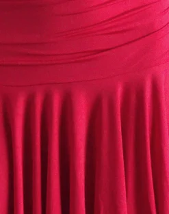Motel Rocks Party Dresses | Mini Dresses-Winslet Plunge Mini Dress in Slinky Red