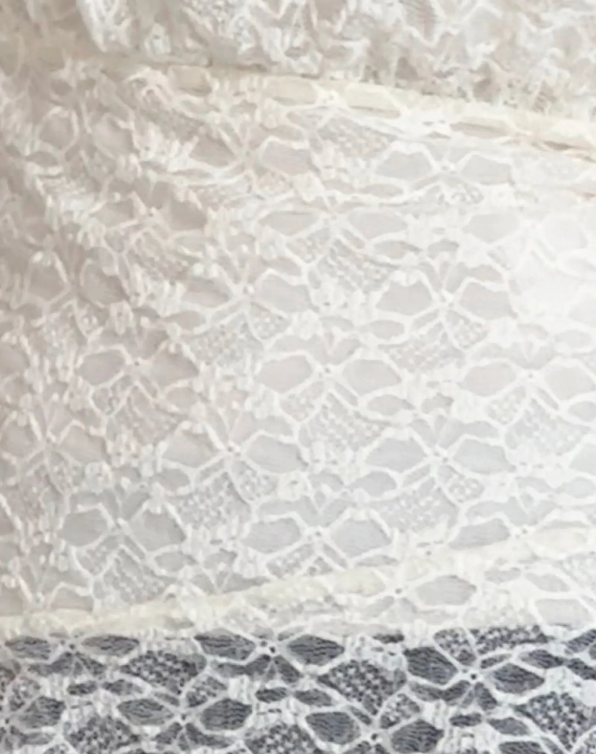 Motel Rocks Bandeau Tops | Lace Tops-Wuni Longline Bandeau Top in Lace Ivory