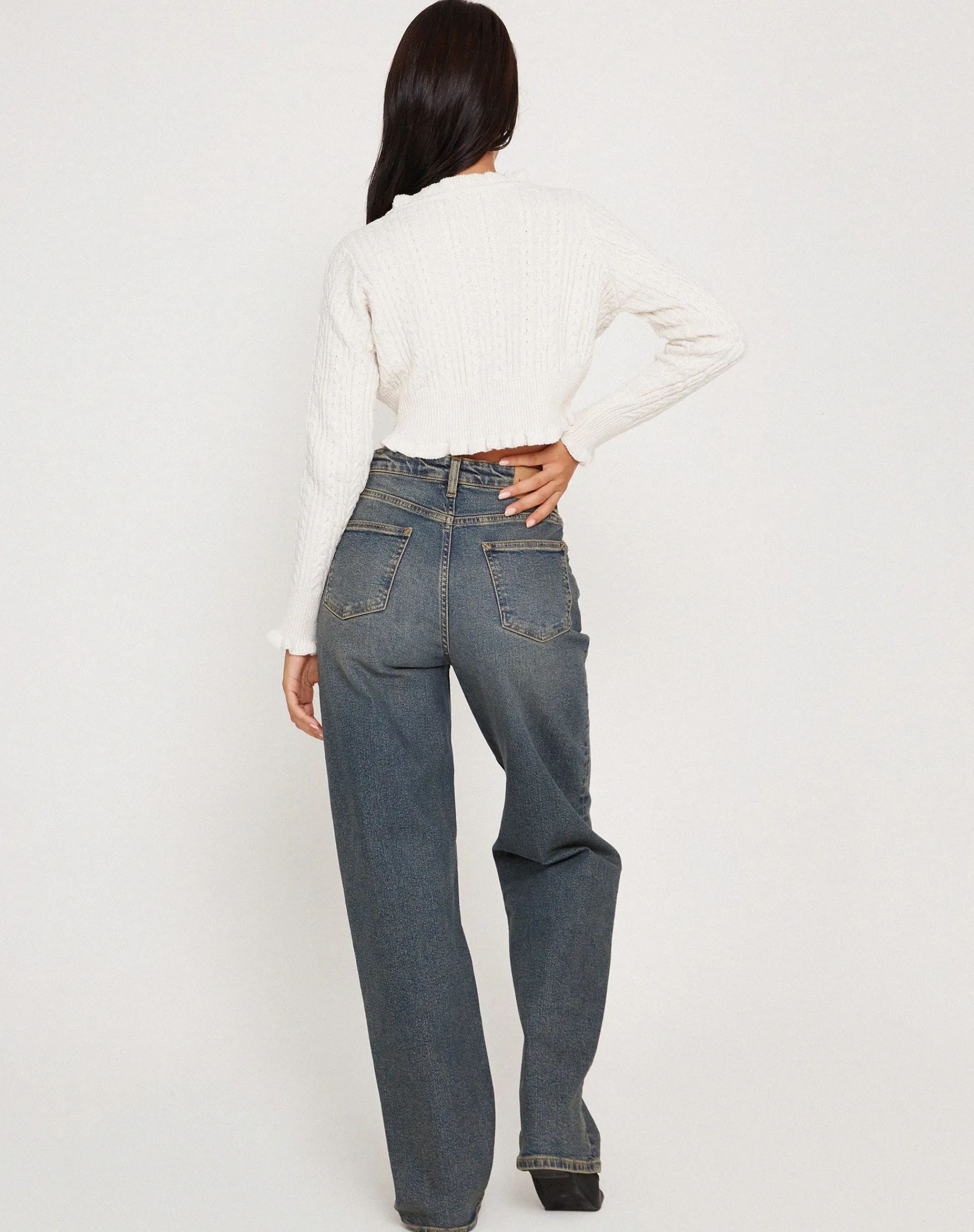 Motel Rocks Basics-Yasona Button Up Cardigan in Ivory