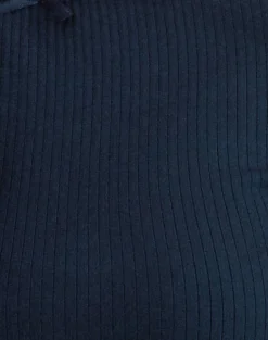 Motel Rocks Loungewear | Co-Ords-Zana Ribbed Top in navy
