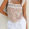 Motel Rocks Vest Tops | Printed Tops-Zarinata Cami Top in Pretty Ditsy PrettyDitsy