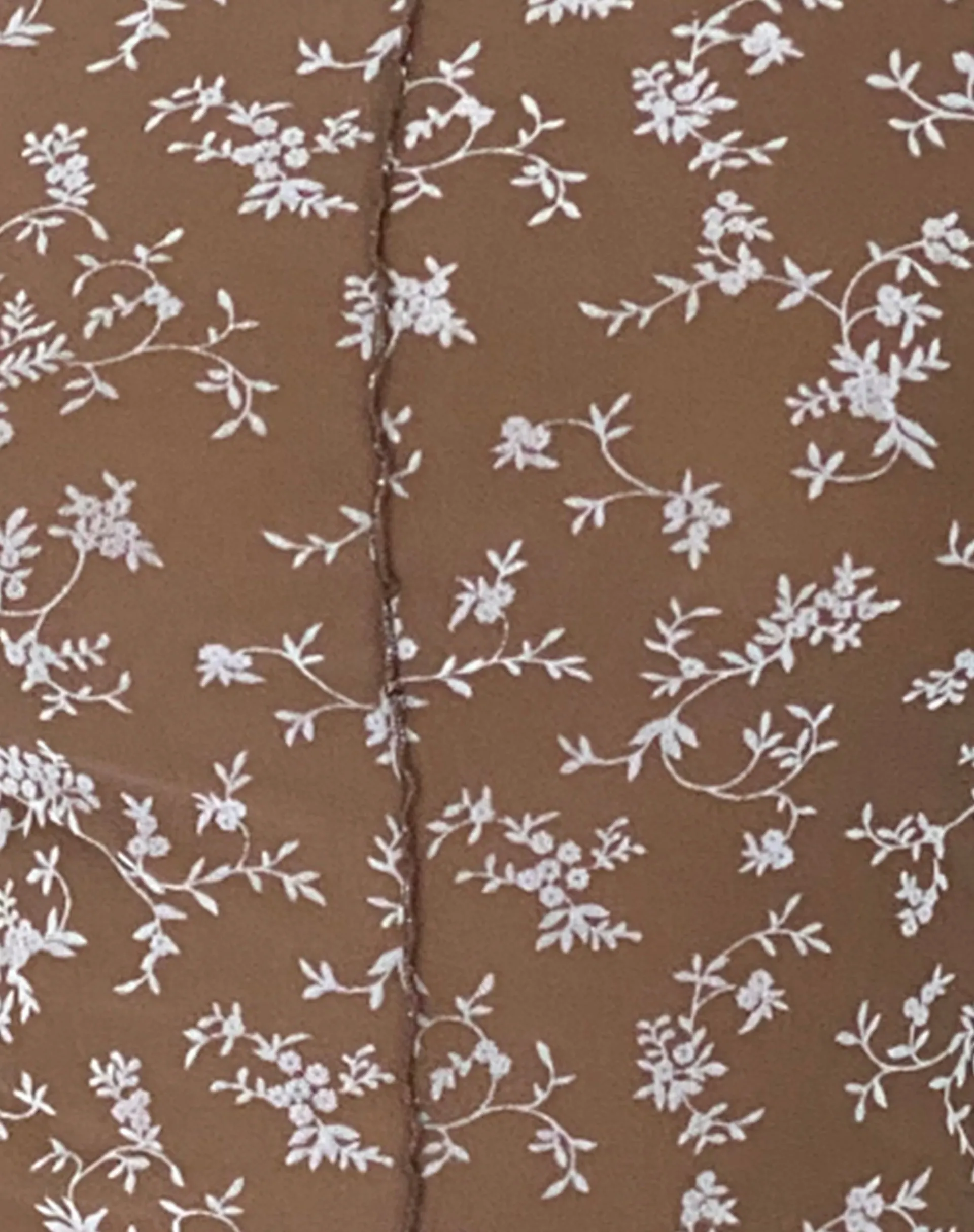 Motel Rocks Basic Tops | Printed Tops-Zest Mesh Long Sleeve Top in Botanist Flock Dark Taupe botanistflockdarktaupe